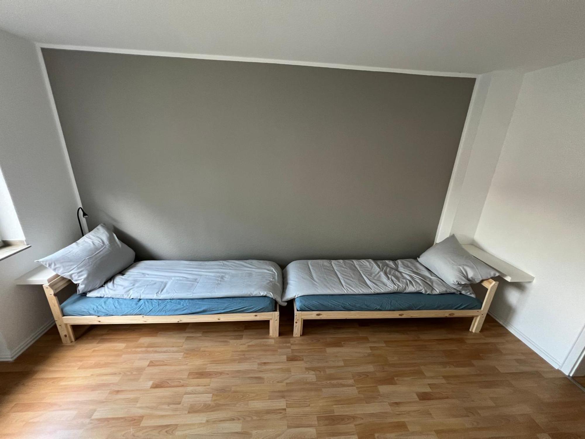Emas4 Wohnung Mit 2 Einzelbetten, Kueche Krefeld Bagian luar foto