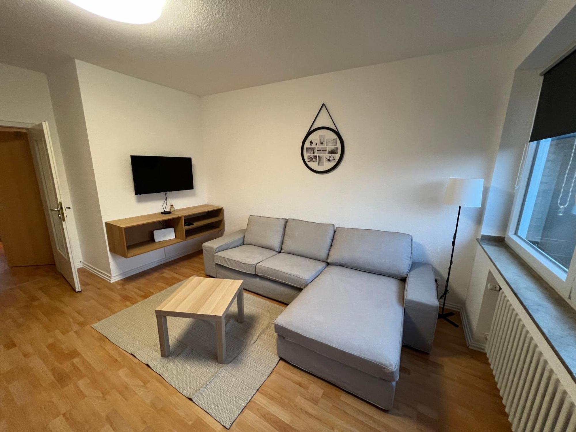 Emas4 Wohnung Mit 2 Einzelbetten, Kueche Krefeld Bagian luar foto